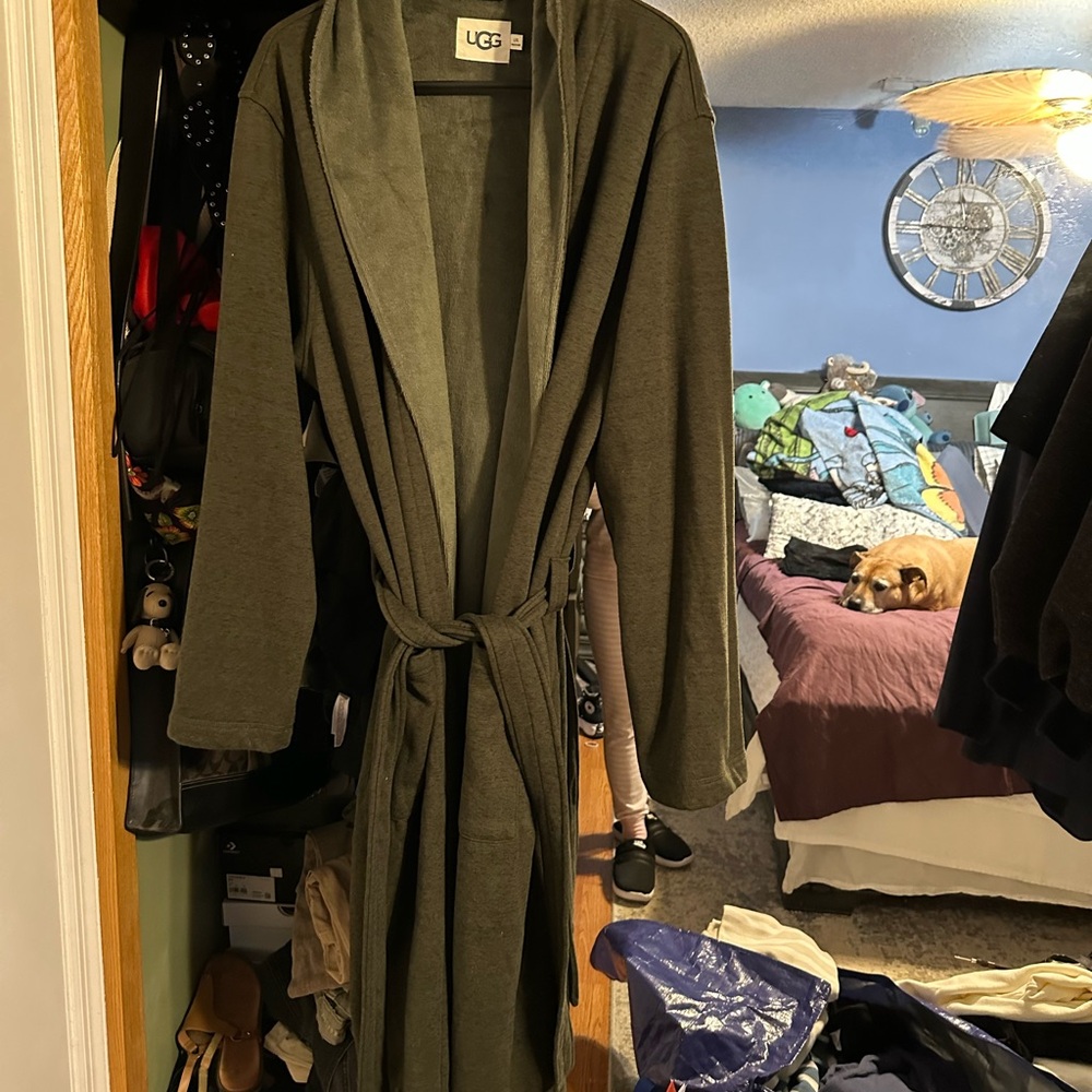 UGG Men’s  Deep Green Belted Robe
